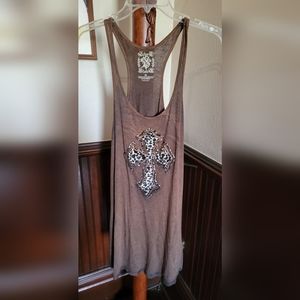 Velvet stone long shirt